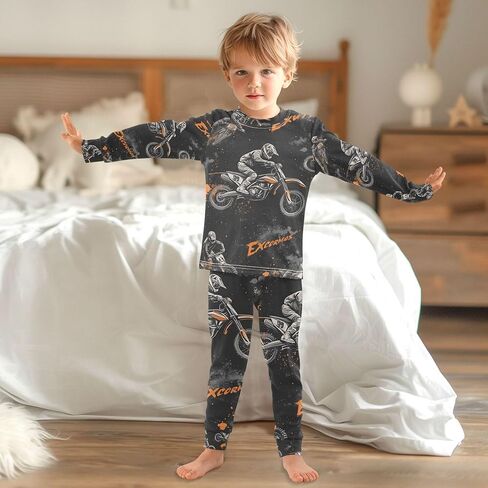 Cotton Pajama Set, PJ Sets Para Niños Long Sleeve Sleepwear in Saudi Arabia