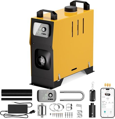 HLDIRECT 8KW Diesel Heater, Portable Diesel Air Heater, All in One Fast Heating with LCD Control, Automatic Altitude Adjustment, for Vehicles and Outdoors in Saudi Arabia