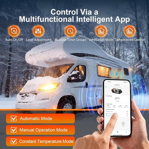 HLDIRECT 8KW Diesel Heater, Portable Diesel Air Heater, All in One Fast Heating with LCD Control, Automatic Altitude Adjustment, for Vehicles and Outdoors in Saudi Arabia