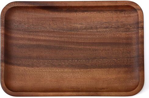 صينية خدمة خشب أكاسيا للرجال والنساء، قبض على جميع أكاسيا للرجال، منظم منضدة بجانب السرير، منظم EDC، صينية خشبية مزخرفة لساعة الهاتف، محفظة المفاتيح، المجوهرات in Kuwait