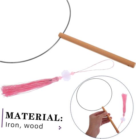 STOBOK 6pcs DIY Chinese Style Hand Fan Frame Vintage Round Fan Iron Framework for Craft Art Projects in Saudi Arabia