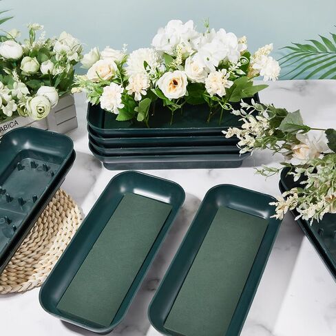 Sabary 12 Pack Large Size 6.3 Inch Floral Foam Round Bowls for Flower Arrangements Round Floral Supplies Flower Foam with Bowl Kit with Floral Foam Blocks for Table Party Wedding Festival Flower in Kuwait