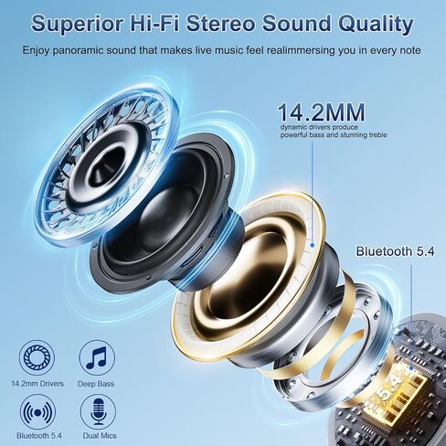 AI Translation Earbuds Real Time, 164 Language Translator Earbuds 3-in-1 Bluetooth 5.4 with APP, Translation Headphones with 6 Translation Modes Translating Device for Travel/Business/Learning in Saudi Arabia