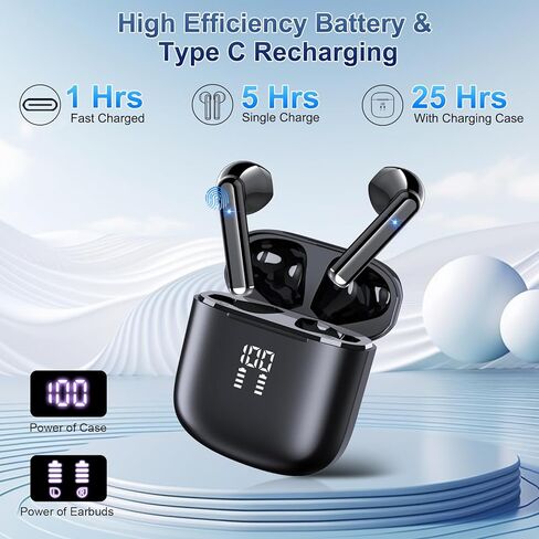 AI Translation Earbuds Real Time, 164 Language Translator Earbuds 3-in-1 Bluetooth 5.4 with APP, Translation Headphones with 6 Translation Modes Translating Device for Travel/Business/Learning in Saudi Arabia