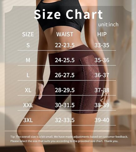 Womens Cotton Boy Shorts Underwear High Waisted Boxer Briefs Lace Boyshort Panties Soft Boxer shorts for Women 3 Pack in Saudi Arabia