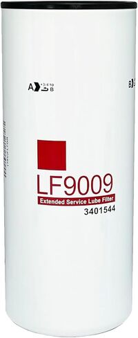استبدال فلتر زيت التشحيم LF9009 مناسب لمحرك الديزل Cummins ISC 8.3L ISL/QSL 9.0L ISM N14 M11، يستبدل # 3401544، P553000، 51748XD، BD7309، TECXLF7000، XLF75000، حزمة من 4 in Saudi Arabia