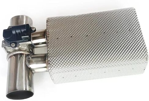 Stainless Steel Universal Exhaust System Intake Pipe 63mm 70mm Muffler Customized Electronic Valve in Saudi Arabia