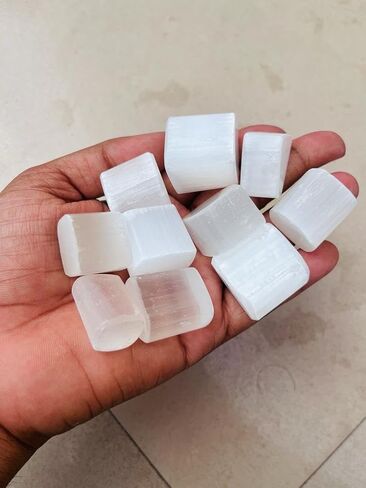 Rainbow Mooonstone Tumbled Stone Crystals Bulk, Polished Stones - Rock Collection - vase Filler tumbles Crystals Healing Reiki - Gemstone Gifts, Good Luck, Fountain tumbles (Moonstone 1LBS) in Saudi Arabia