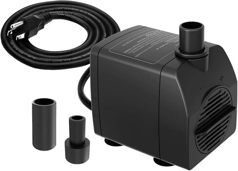 Submersible Pump 200GPH Ultra Quiet with Over Heating Protection 5.2ft High Lift for Fountains, Hydroponics, Ponds, Aquariums & More… in Saudi Arabia