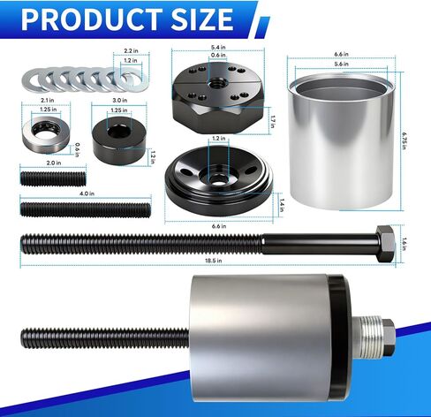 S21307 Upgraded Bushing Installation Tool Compatible with Hendrickson S-24691, for Automann TS TRB5912, for Dayton TS 334-1576, for Euclid TS E-10729A, Flagg TS HT245, Gaff TS 13628 in Saudi Arabia