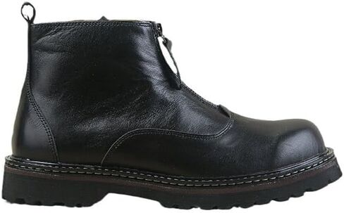 Men's -pedal Lace-up Anti-suede Stitching Design Loafers Thick-soled Board Shoes Non-slip And Wear-resistant Suitable for Business Offices(8.5) in Saudi Arabia