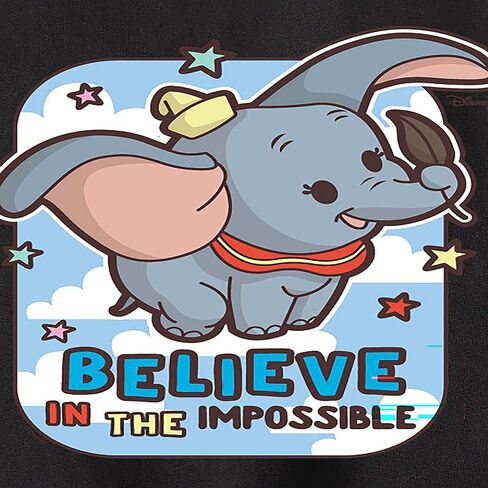 Disney Dumbo Animated - Believe in The Impossible - سترة صوفية ذات رقبة دائرية للأطفال الصغار والشباب in Kuwait