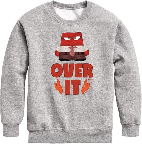 Disney Inside Out - Over It - Toddler and Youth Crewneck Fleece Sweatshirt in Saudi Arabia
