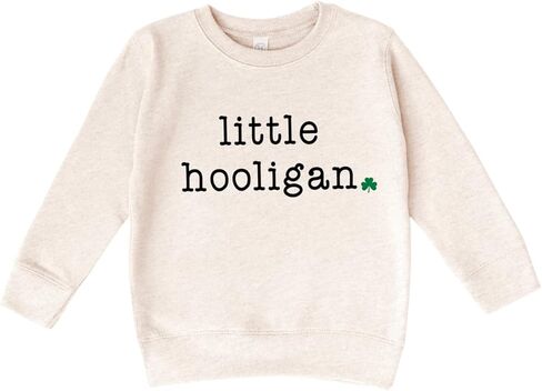 Bump and Beyond Designs Funny St. Patrick's Day Shirt for Girls and Boys, Little Hooligan Sweatshirt in Saudi Arabia