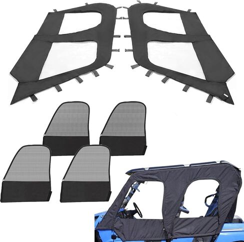Cab Enclosure Side Door Soft Compatible with Kawasaki Teryx4 4 seat UTV models 2012-2022 in Saudi Arabia