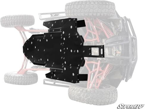 لوحة انزلاقية SuperATV ARMW شديدة التحمل لجهاز Polaris RZR XP 1000 - حماية كاملة للهيكل السفلي UHMW فائقة المتانة، سهلة التركيب، 2014-2015 in Kuwait