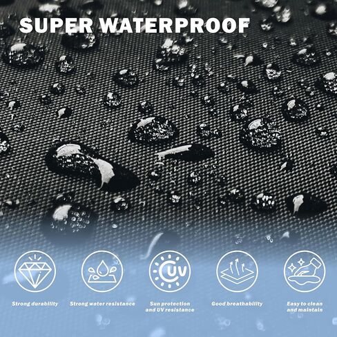 غطاء MORNYRAY مقاوم للماء للتزلج على الماء - غطاء PWC عالي التحمل مع فتحات تهوية مقاومة للأشعة فوق البنفسجية متوافق مع Yamaha Seadoo K&S، أغطية Jet Ski. (أزرق، مناسب من 115 بوصة إلى 120 بوصة (1-3 مقاعد)) in Kuwait