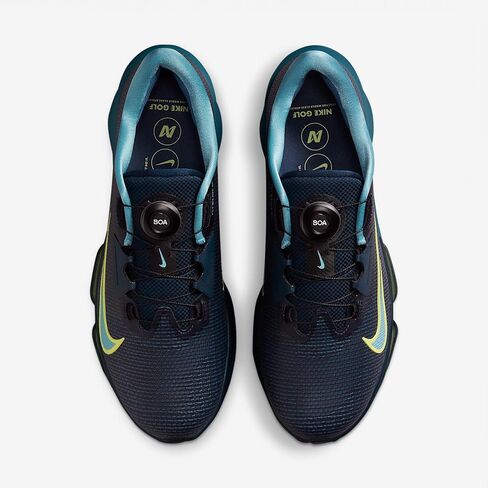حذاء الجولف Nike Infinity Tour BOA 2 (عريض) (Armory Navy/Smokey Blue/Light Lemon Twist) مقاس 11 in Saudi Arabia