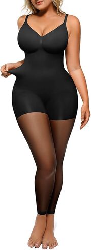 SHAPELLX Shapewear Tummy Control Leggings for Women Full Compression Body Shaper Butt Lifting Bodysuit Footless in Saudi Arabia