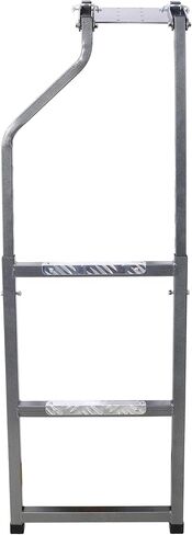 سلم الباب الخلفي لشاحنة بيك اب مناسب عالميًا، خطوة باب خلفي قابلة للطي شديدة التحمل مع دواسات ألومنيوم غير قابلة للانزلاق وأقدام مطاطية، سلم سرير للشاحنة لسهولة الوصول يتضمن أدوات التركيب in Kuwait