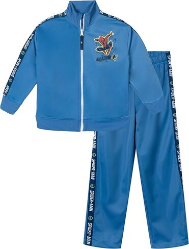 Marvel Spider-Man Zip Up Jacket and Pants Tracksuit Outfit Set Toddler to Big Kid Sizes (2T - 10-12) in Saudi Arabia