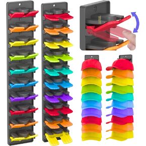 Hat Organizer for Baseball Caps 2 Packs with Built-in Spring Clips - Wall Mount Closet Hat Rack Holder, Adjustable Storage for Door/Closet Display Hat Racks Hanger (Strong Adhesive & Screws) in Saudi Arabia