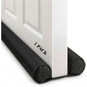 Under Door Draft Stopper, Door Draft Blocker Bottom Seal, Adjustable 30–36 in Slide-On for Standard & Thin Doors, 600D Oxford Cover, Hook & Loop Adapter, 1 Pack in Saudi Arabia