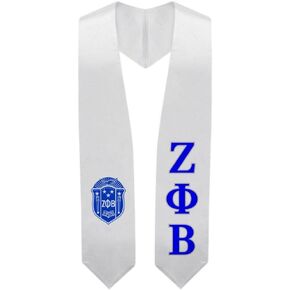Grekgear Zeta Phi Beta Super Crest - درع التخرج باللون الأبيض in Saudi Arabia