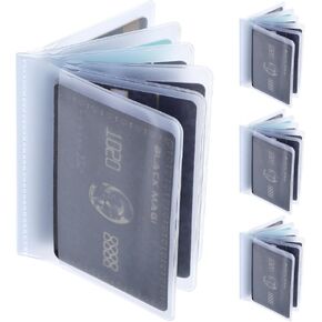 Plastic Wallet Insert, 6 Packs 6 Page Credit Card Holder Clear Wallet Photo Insert Card Picture Sleeves for Bifold in Saudi Arabia