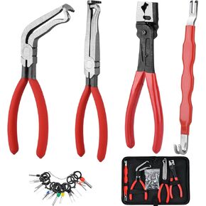 4 Pieces Electrical Disconnect Pliers for Cars, Automotive Electrical Terminal Connector Separator Removal Tool Remover, Electrical Connector Separator Tool Universal for Most Vehicles in Kuwait