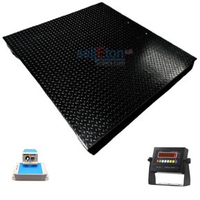 SellEton SL-800-W NTEP Certified Industrial Floor Scales with Mild Steel LED Indicator | 48" × 48" (4' x 4') | 10000 lbs x 2 lb in Kuwait