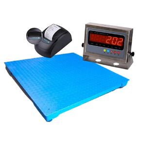 SellEton New NTEP 4' x 4' | 48" x 48" Industrial Floor Scale with Printer | 1000 lbs x .2 lb in Kuwait