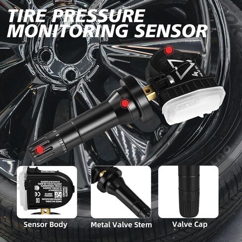 مستشعر مراقبة ضغط الإطارات المبرمج مسبقًا 433 ميجا هرتز مستشعر TPMS متوافق مع تشيفي 2016-2022 ترافيرس ماليبو 2017 2018 إمبالا 2019 2020 2021 2022 سيلفرادو 1500 2500hd 4 قطع 13598773 in Kuwait