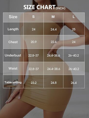 Strapless Shapewear Dress for Women Under Dress Full Slip Tummy Control Strapless Bodysuit Shapewear for Wedding in Saudi Arabia