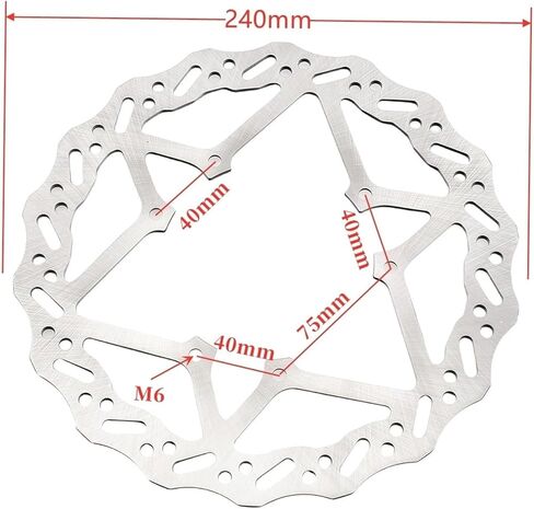 Motorcycle Brake Disc Rotor 6 Hole 240mm for SUR-Ron for Ultra Bee Front Rear Disc Brake Parts Motorcycle Accessories in Saudi Arabia