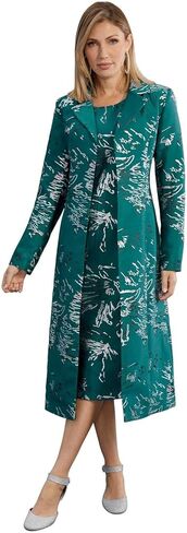 Masseys Women's Metallic Jacquard Dress and Jacket Set in Saudi Arabia