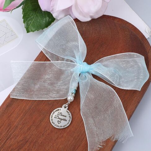 Something Blue Gift for Bride, Gift for Daughter-in-Law, Wedding Day Bridal Blue Pearl Bouquet Charm, Wedding Bridal Bouquet Charm for Bride-to-be, Blues Pearl Weddings Charms from Mother in Law in Saudi Arabia