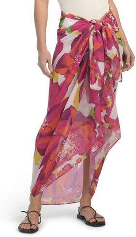 Trina Turk Women's Standard Poppy Woven Pareo Skirt-Beach Cover Ups, Multi in Saudi Arabia
