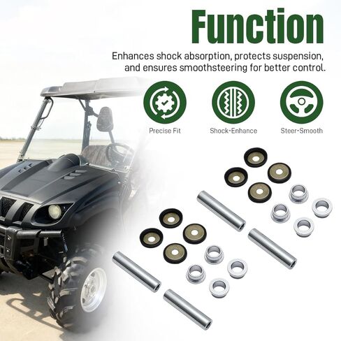 2 PCS Rear Knuckle Bushing Kit for Yamaha Rhino 450 660 700 |for Yamaha Grizzly Kodiak 350 400 450 700 - Replacement for 5KM-23448-00-00 in Saudi Arabia