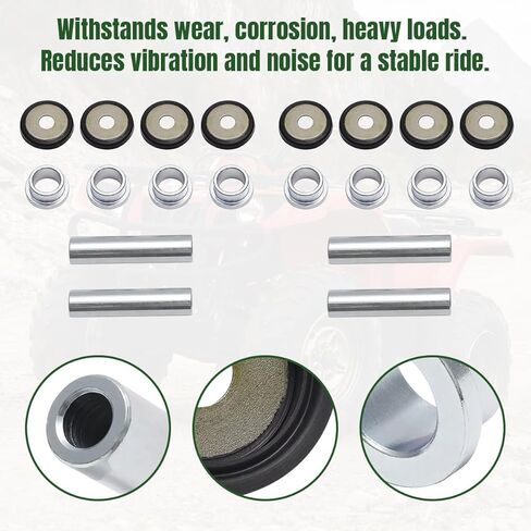2 PCS Rear Knuckle Bushing Kit for Yamaha Rhino 450 660 700 |for Yamaha Grizzly Kodiak 350 400 450 700 - Replacement for 5KM-23448-00-00 in Saudi Arabia