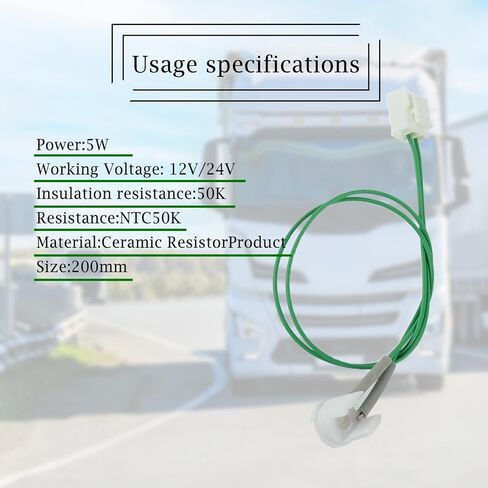 2PCS Temperature Sensor Probe for Chinese Diesel Heater Parts, Square Connector Overheat Sensor Replacement for 2kw 5kw 8kw Parking Heater, Cars and Trucks in Saudi Arabia