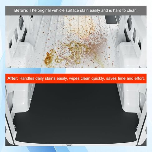 powoq 148 "WB Trunk Mat متوافق مع 2015-2025 Ford Transit Cargo Mat Cargo Liner (سلسلة طويلة فقط) استبدال بطانة صندوق TPE لملحقات Ford Transit 2015-2025 in Kuwait