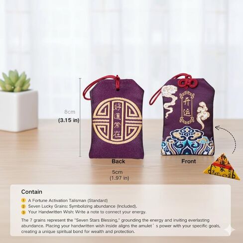 2026 Tai Sui Amulet & Feng Shui Gift Set - Year of The Horse Wealth Protection Kit - Includes Handmade Car Charm, Taoist Talisman & Phone Sticker - Spiritual Good Luck Gift in Saudi Arabia