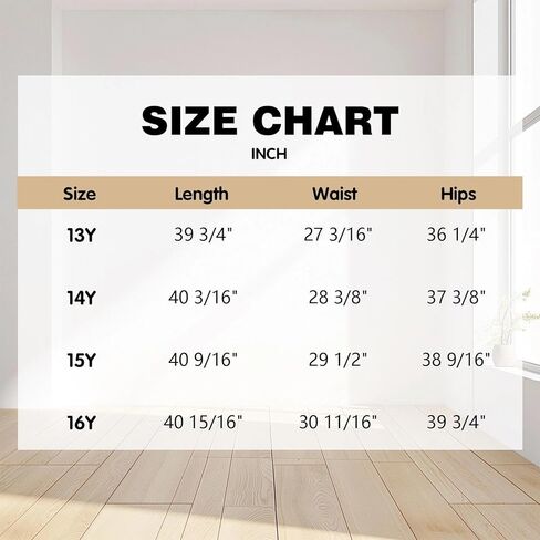 Girls' High Waist Pants Youth Wide Leg Trousers Blue Button Detail Casual Party School Spring Autumn Vintage Style 14-16Y in Saudi Arabia