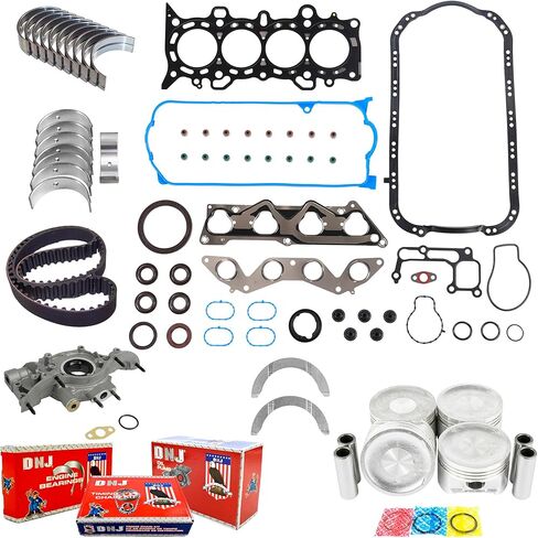 طقم إعادة بناء المحرك الرئيسي DNJ EK220M لسيارة Honda Civic 2001-2005 1.7L L4 16V SOHC 1668cc in Kuwait