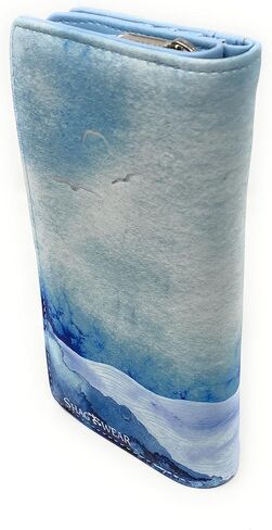 محفظة شاطئ كبيرة من Shag Wear Mystic Dolphin للنساء والفتيات المراهقات من الجلد الصناعي النباتي باللون الأزرق مقاس 7 بوصة in Saudi Arabia
