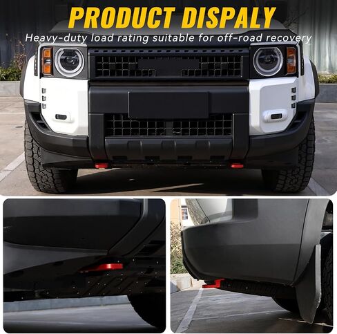 طقم خطاف السحب الأمامي والخلفي لسيارة Land Cruiser 250 LC250 (2024-2025) ملحقات خطاف السحب الأمامي تصميم خفيف الوزن من سبائك الألومنيوم مثبت مباشرة in Saudi Arabia
