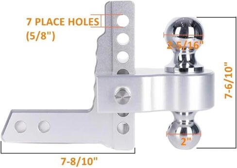 OUTMX Adjustable Trailer Hitch for 2 Inch Receivers in Saudi Arabia