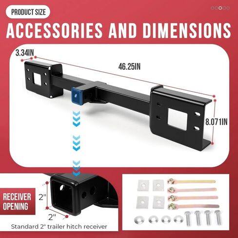 Front Mount Trailer Receiver Hitch Tow Hitch for 1999-2007 Ford F-250 / F-350/ Super Duty Excursion in Saudi Arabia