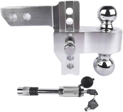 Trailer Hitch 2-Inch Receiver 6-Inch Drop Rise 12500 LBS GTW Tow Hitch 2 Inch and 2-5/16 Inch Compatible with in Saudi Arabia